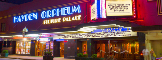 Hayden Orpheum Picture Palace, Cremorne NSW (http://www.orpheum.com.au/)